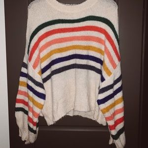 Rainbow stripe sweater